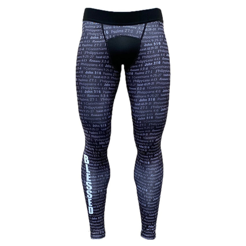 Load image into Gallery viewer, Elite Athletic Gear - Black Blessed Compression Tights
