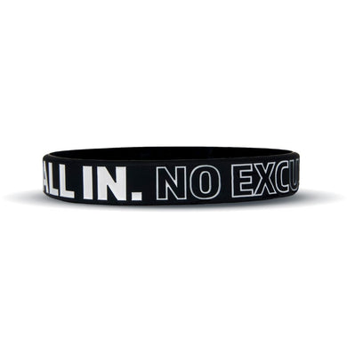 Elite Athletic Gear - All in. No excuses. Wristband