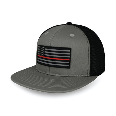 Elite Athletic Gear - Tactical Thin Red Line Usa Flag Trucker Hat