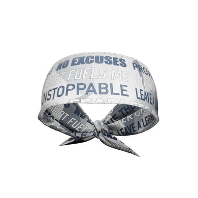 Elite Athletic Gear - Light motivational tie headband