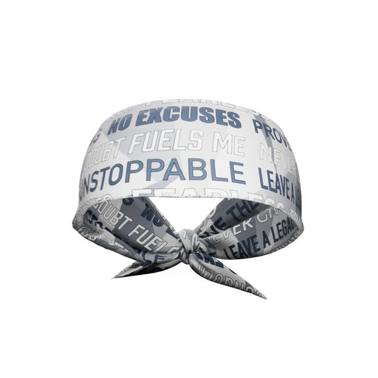 Elite Athletic Gear - Light motivational tie headband