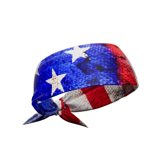 Elite Athletic Gear - Old Glory Tie Headband