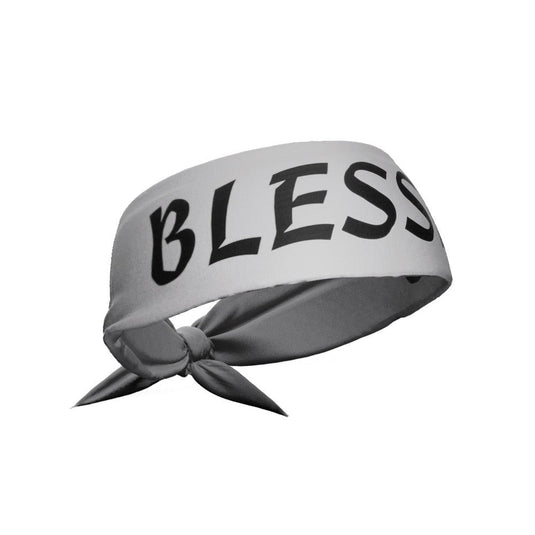 Elite Athletic Gear - Grey Blessed Tie Headband