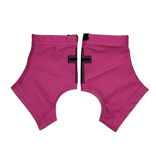 Elite Athletic Gear - Faith cross pink cleat covers