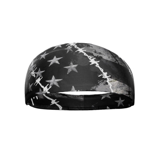 Elite Athletic Gear - barbed wire usa flag headband
