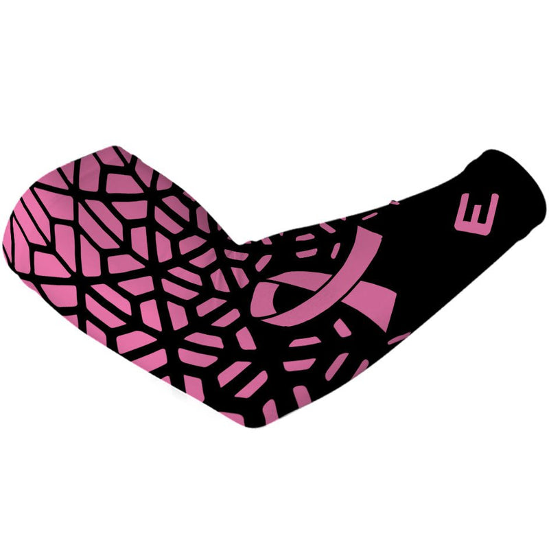 Load image into Gallery viewer, Elite Athletic Gear - Pink Honeycomb Breast Cancer Arm Sleeve

