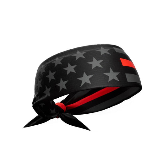 Elite Athletic Gear - Thin red line tie headband