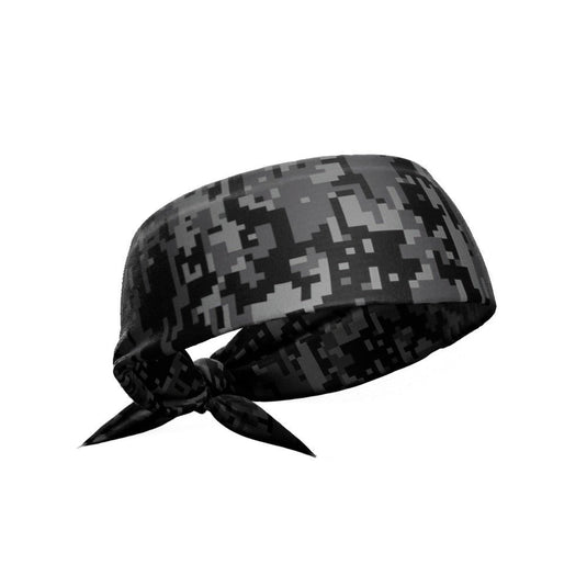 Elite Athletic Gear - Black digi camo tie headband