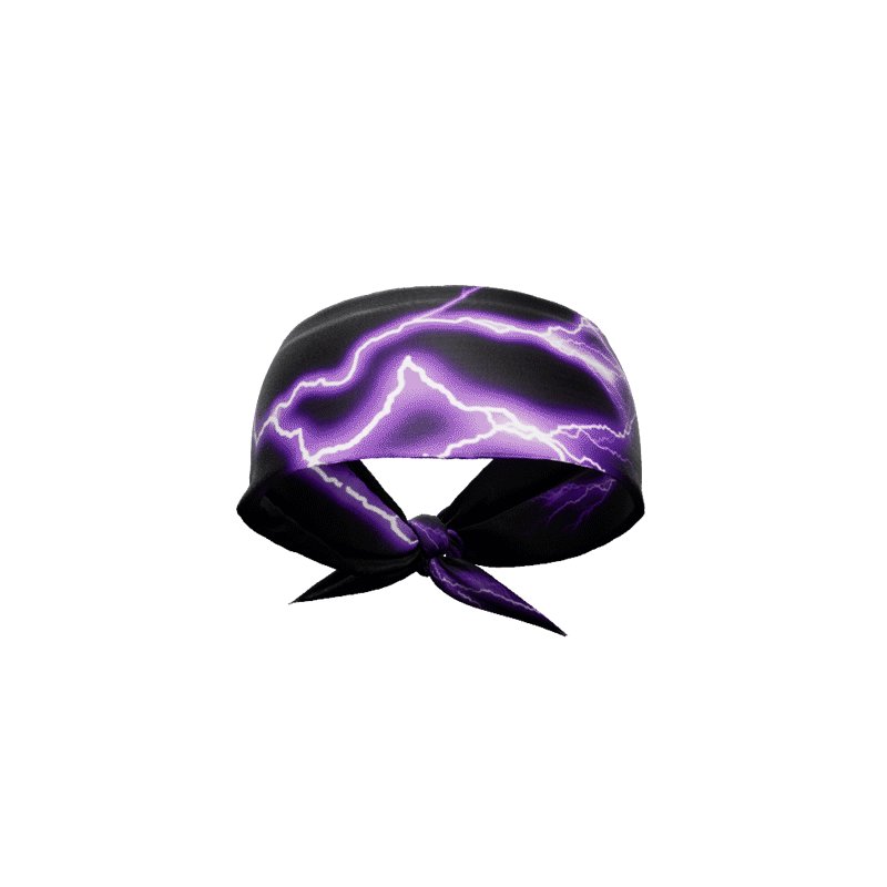 Load image into Gallery viewer, Elite Athletic Gear - Purple Lightning Tie Headband
