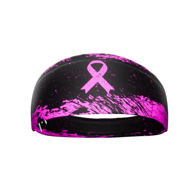 Elite Athletic Gear - Pink Splattered Breast Cancer Headband