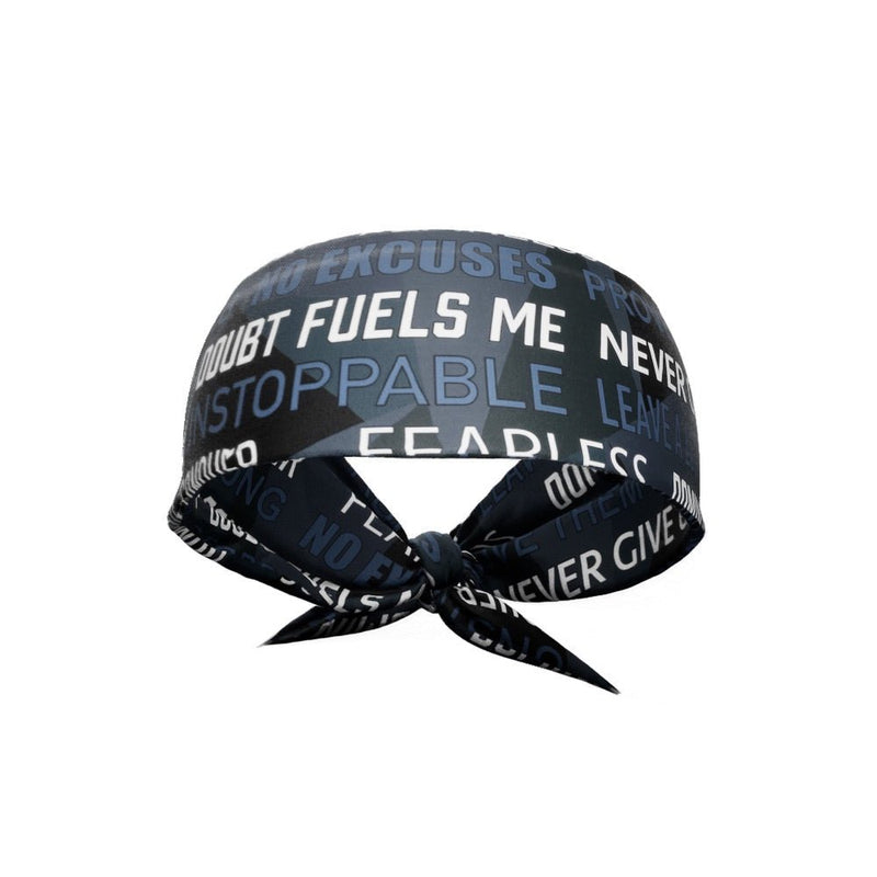 Load image into Gallery viewer, Elite Athletic Gear - Dark Motivational Tie Headband
