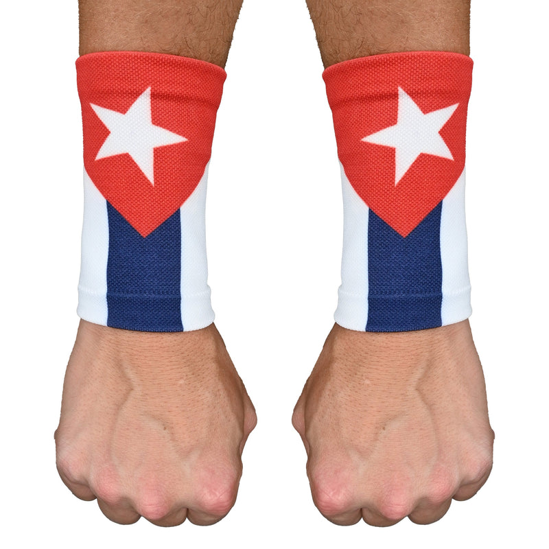 Load image into Gallery viewer, Elite Athletic Gear - Cuba Flag Wrist Support Sleeves
