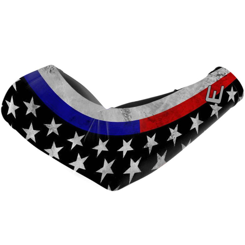 Load image into Gallery viewer, Elite Athletic Gear - Thin Red &amp; Blue Line Arm Sleeve
