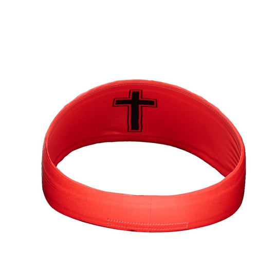 Elite Athletic Gear - Faith Cross Red Headband