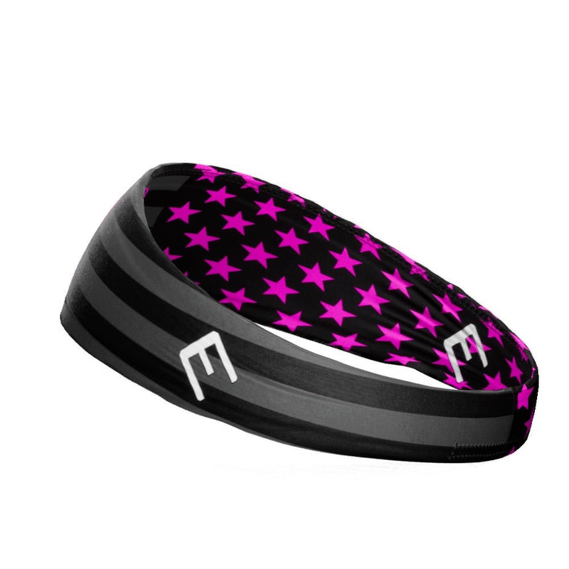 Load image into Gallery viewer, Elite Athletic Gear - Shadow Usa Flag - Breast Cancer Awareness Headband
