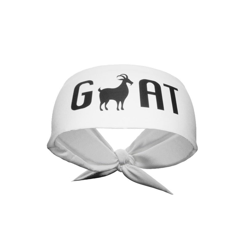 Load image into Gallery viewer, GOAT Tie Headband (White)
