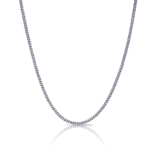 Elite Athletic Gear - 3mm Cuban Link Chain Necklace - Stainless Steel