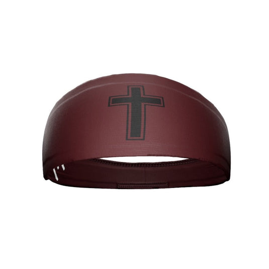 Elite Athletic Gear - Faith Cross Maroon Headband