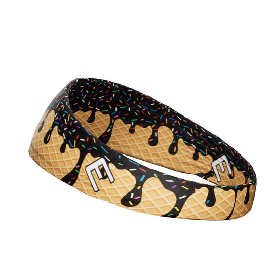 Elite Athletic Gear - Black Ice Cream Headband