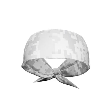 Elite Athletic Gear - White digi camo tie headband