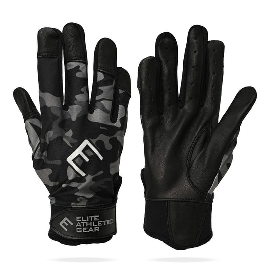 Elite Athletic Gear - Blackout camo batting gloves