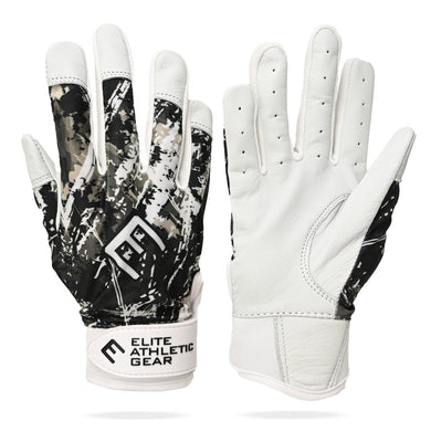 Elite Athletic Gear - Wicked White Batting Gloves