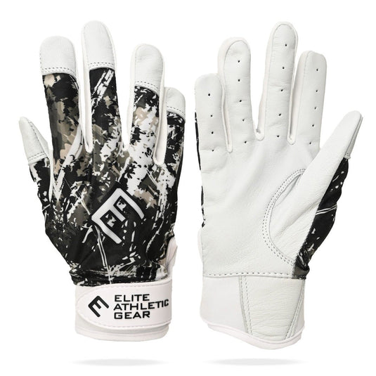 Elite Athletic Gear - Wicked White Batting Gloves