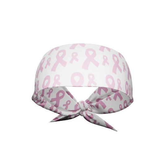 Elite Athletic Gear - Breast Cancer Ribbons Tie Headband