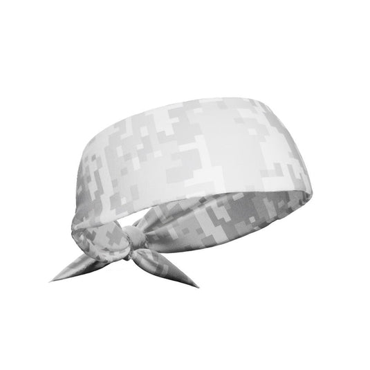 Elite Athletic Gear - White digi camo tie headband