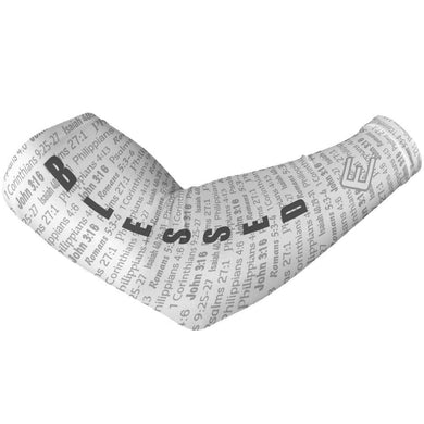 Elite Athletic Gear - White Blessed Arm Sleeve