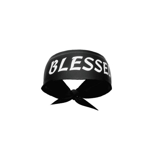Elite Athletic Gear - Black Blessed Tie Headband