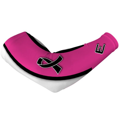 Elite Athletic Gear - Tri Tone Breast Cancer Arm Sleeve