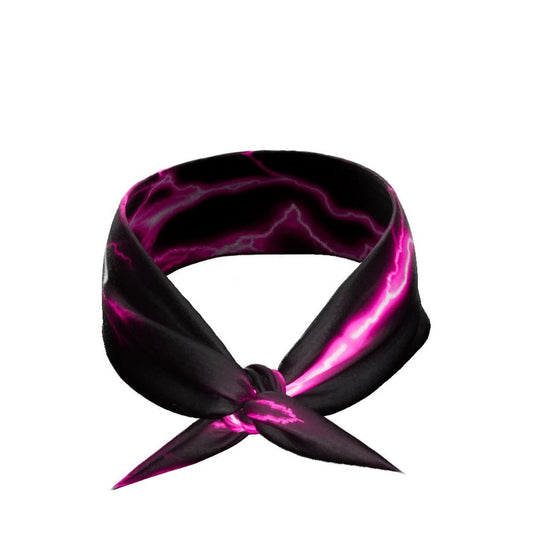 Elite Athletic Gear - Pink lightning tie headband