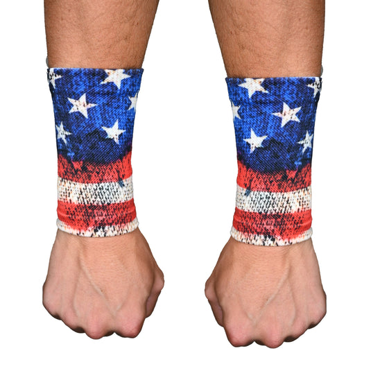 Elite Athletic Gear - Old Glory Wrist Support Sleeves