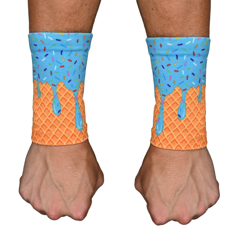 Load image into Gallery viewer, Blue Ice Cream Wrist Support Sleeves
