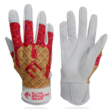 Elite Athletic Gear - Pink Ice Cream Batting Gloves