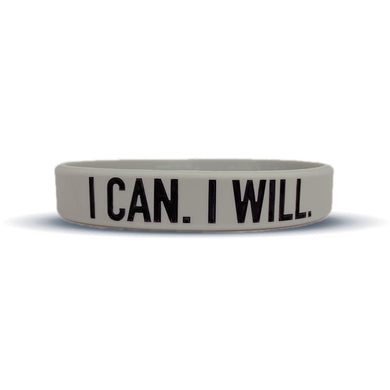 Elite Athletic Gear - I Can. I Will. Wristband.