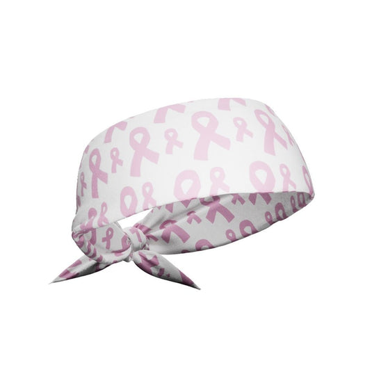 Elite Athletic Gear - Breast Cancer Ribbons Tie Headband