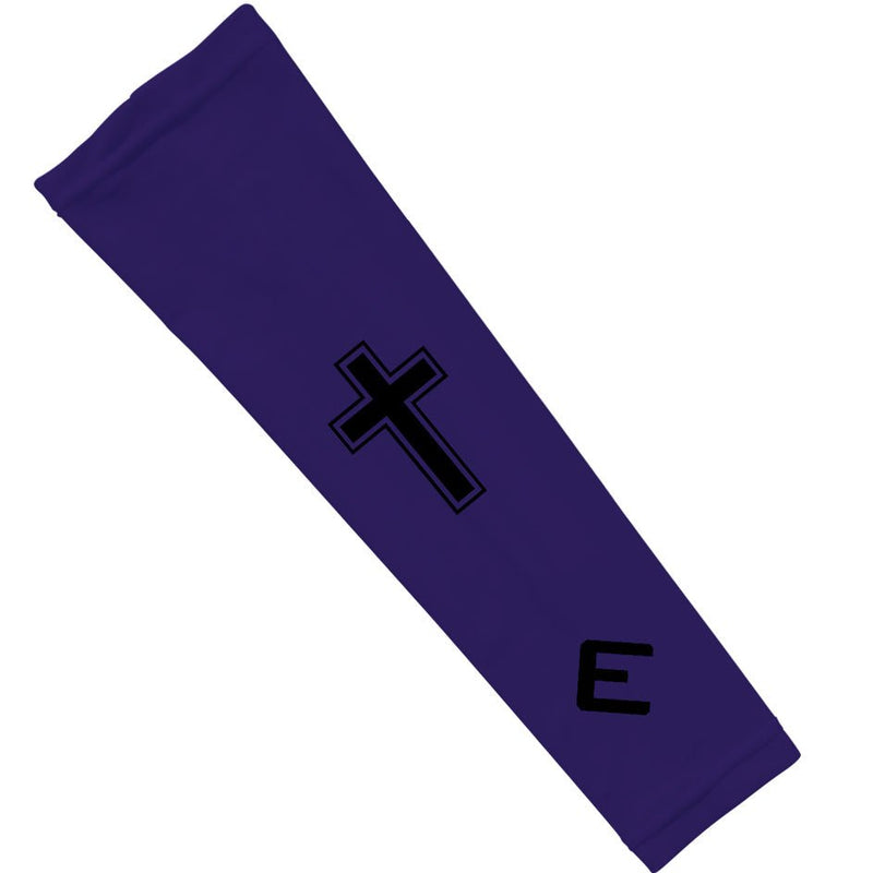 Load image into Gallery viewer, Elite Athletic Gear - Faith Cross Purple Arm Sleeve

