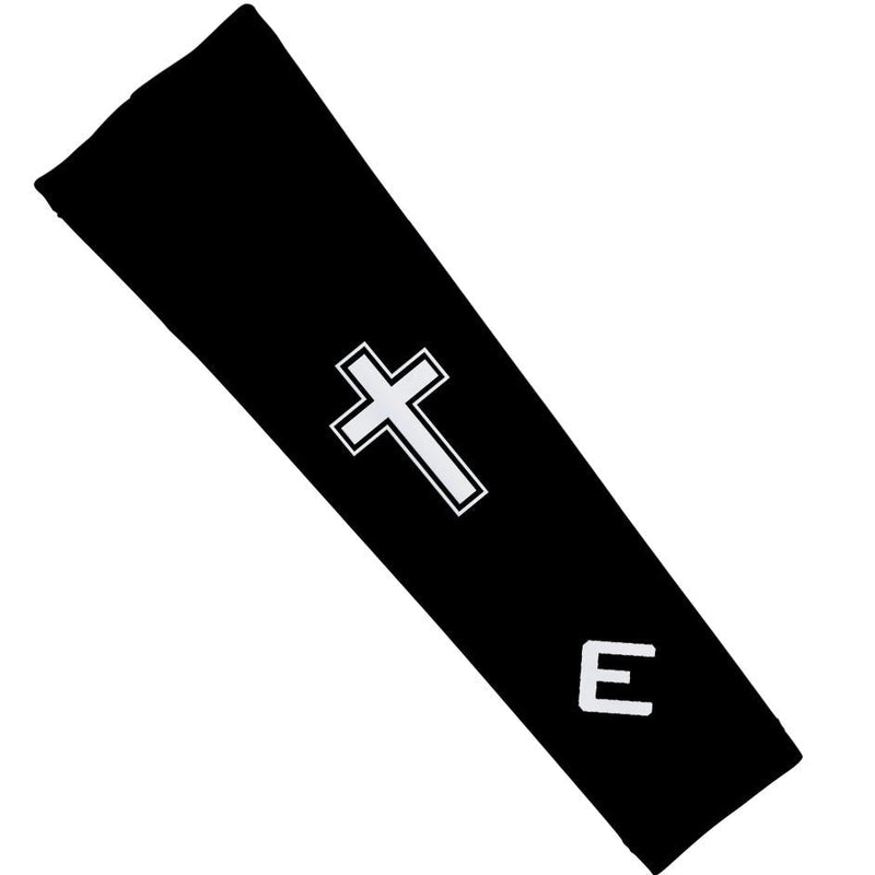 Load image into Gallery viewer, Elite Athletic Gear - Faith Cross Black Arm Sleeve

