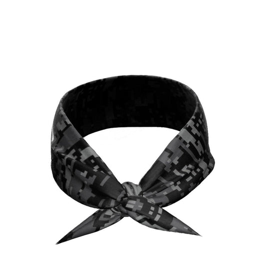 Elite Athletic Gear - Black digi camo tie headband
