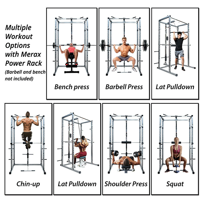 Load image into Gallery viewer, Merax Multi-Functional Olympic Power Squat Rack Cage For Home &amp; Gym (SAK98719)
