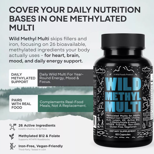 Wild Foods - Methylated Whole Food Multivitamin - Vitamins & Supplements