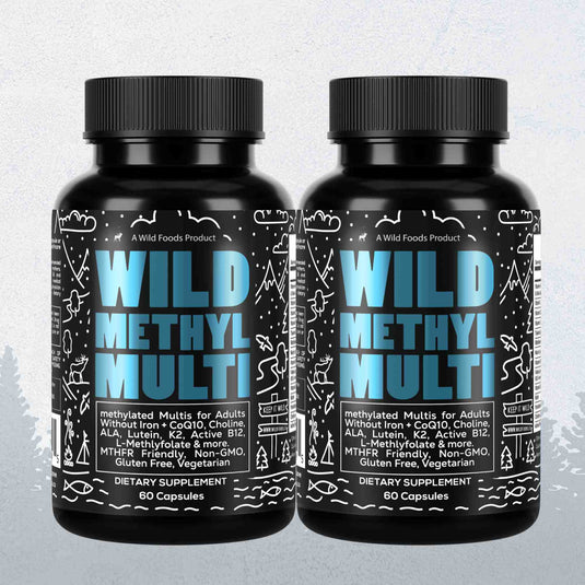 Wild Foods - Methylated Whole Food Multivitamin - 2x - 120 Days