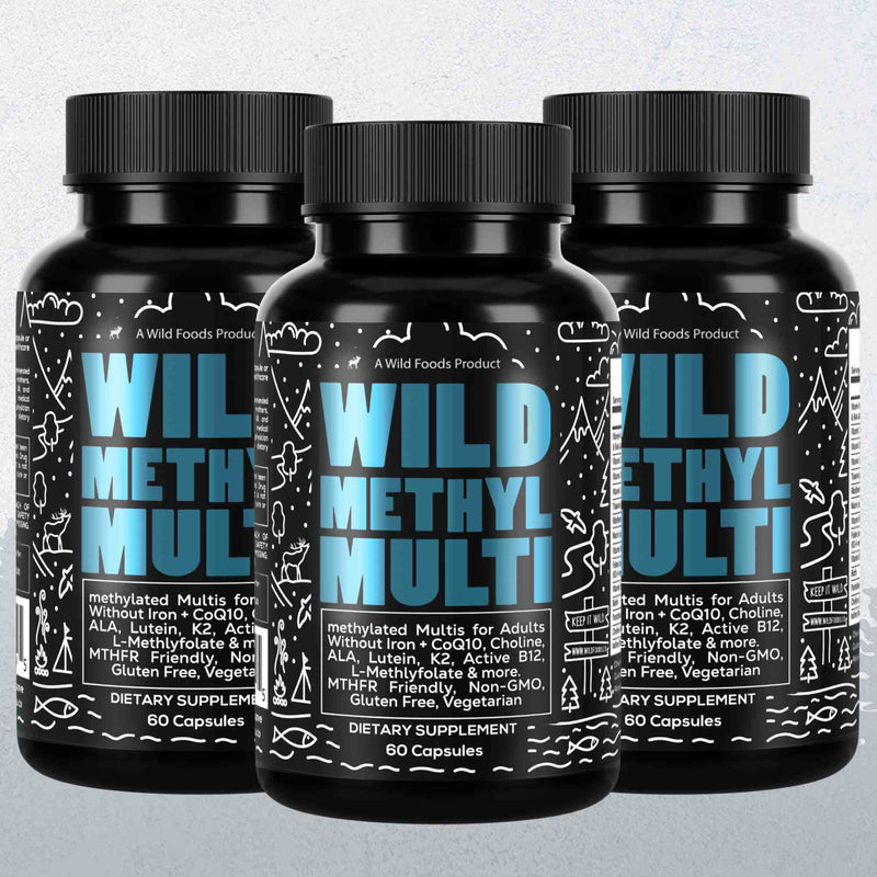 Load image into Gallery viewer, Wild Foods - Methylated Whole Food Multivitamin - 3x -180 Days
