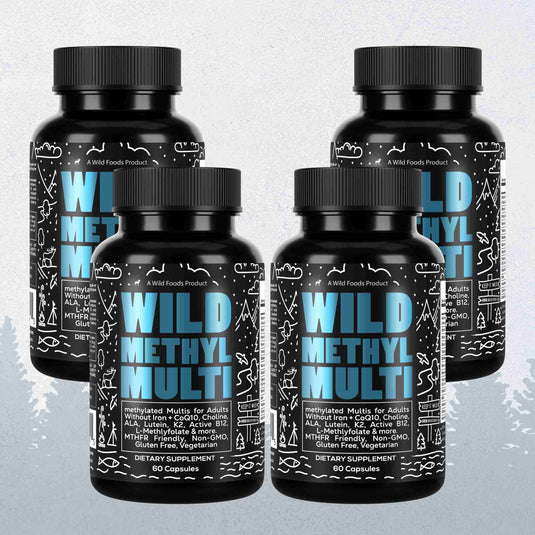Wild Foods - Methylated Whole Food Multivitamin - 4x - 240 Days