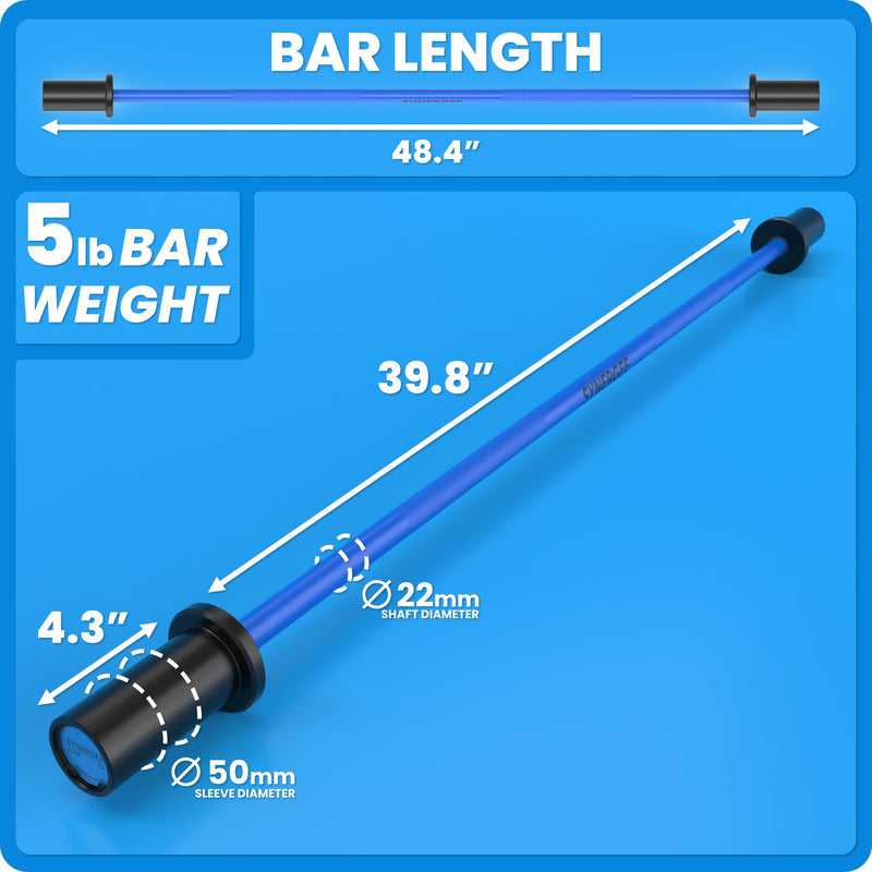 Load image into Gallery viewer, Synergee - Kids Barbell (5 lb Training Bar)
