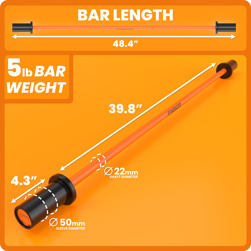 Load image into Gallery viewer, Synergee - Kids Barbell (5 lb Training Bar)
