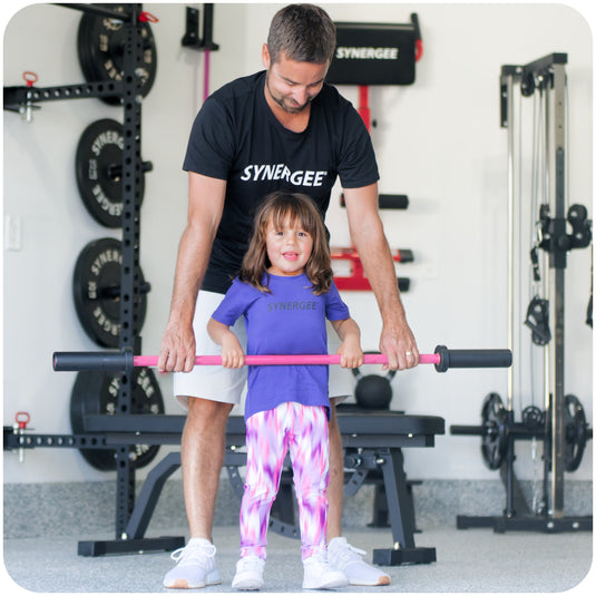 Synergee - Kids Barbell (5 lb Training Bar)