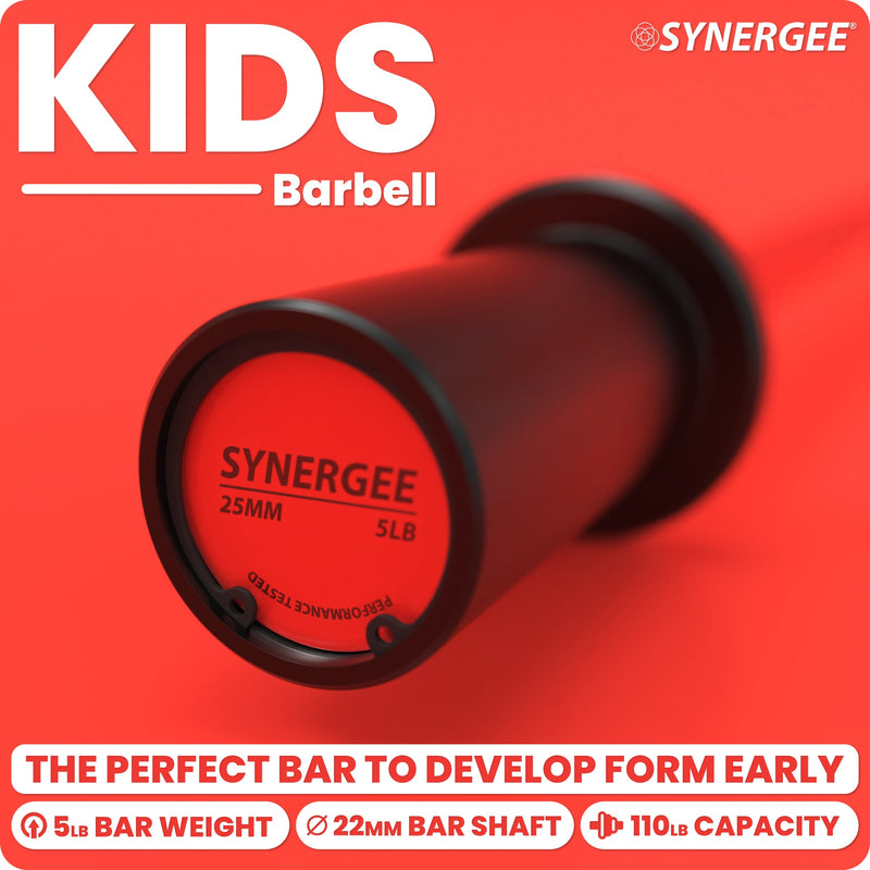 Load image into Gallery viewer, Synergee - Kids Barbell (5 lb Training Bar)

